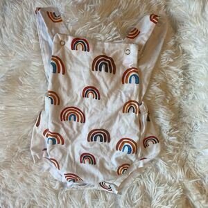 White Jumper with Rainbows, Size 80